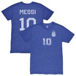 lionel messi argentina national team 1863fc retro name  number tri-blend t-shirt – blue Collection | Australia Football Jerseys And World Cup Kits