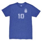 lionel messi argentina national team 1863fc retro name  number tri-blend t-shirt – blue Collection | Australia Football Jerseys And World Cup Kits