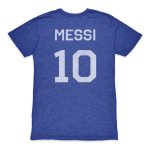 lionel messi argentina national team 1863fc retro name  number tri-blend t-shirt – blue Collection | Australia Football Jerseys And World Cup Kits