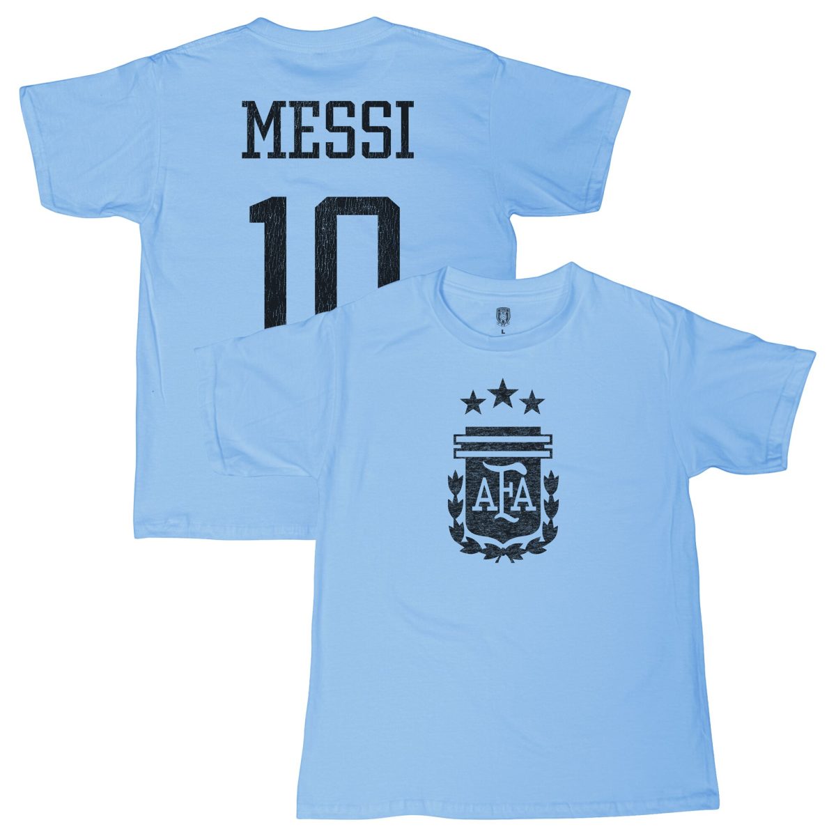 lionel messi argentina national team 1863fc youth name  number t-shirt – light blue Collection | Australia Football Jerseys And World Cup Kits