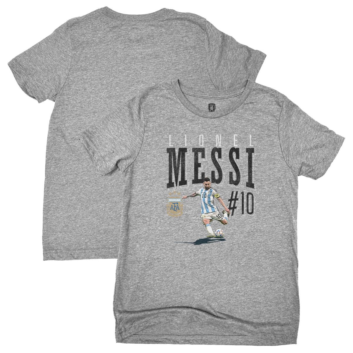 lionel messi argentina national team 1863fc youth snapshot t-shirt – heather gray Collection | Australia Football Jerseys And World Cup Kits