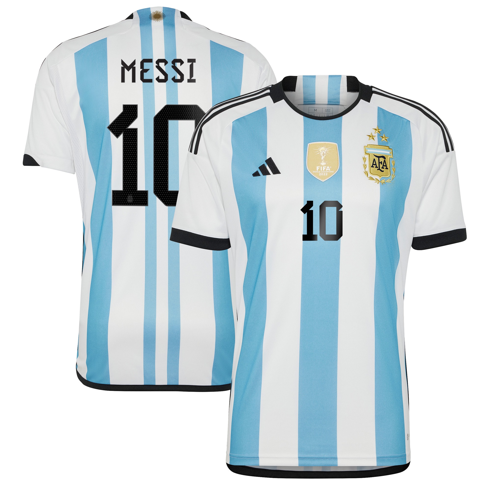 lionel messi argentina national team adidas 2022 winners home replica jersey – whitelight blue Collection | Australia Football Jerseys And World Cup Kits