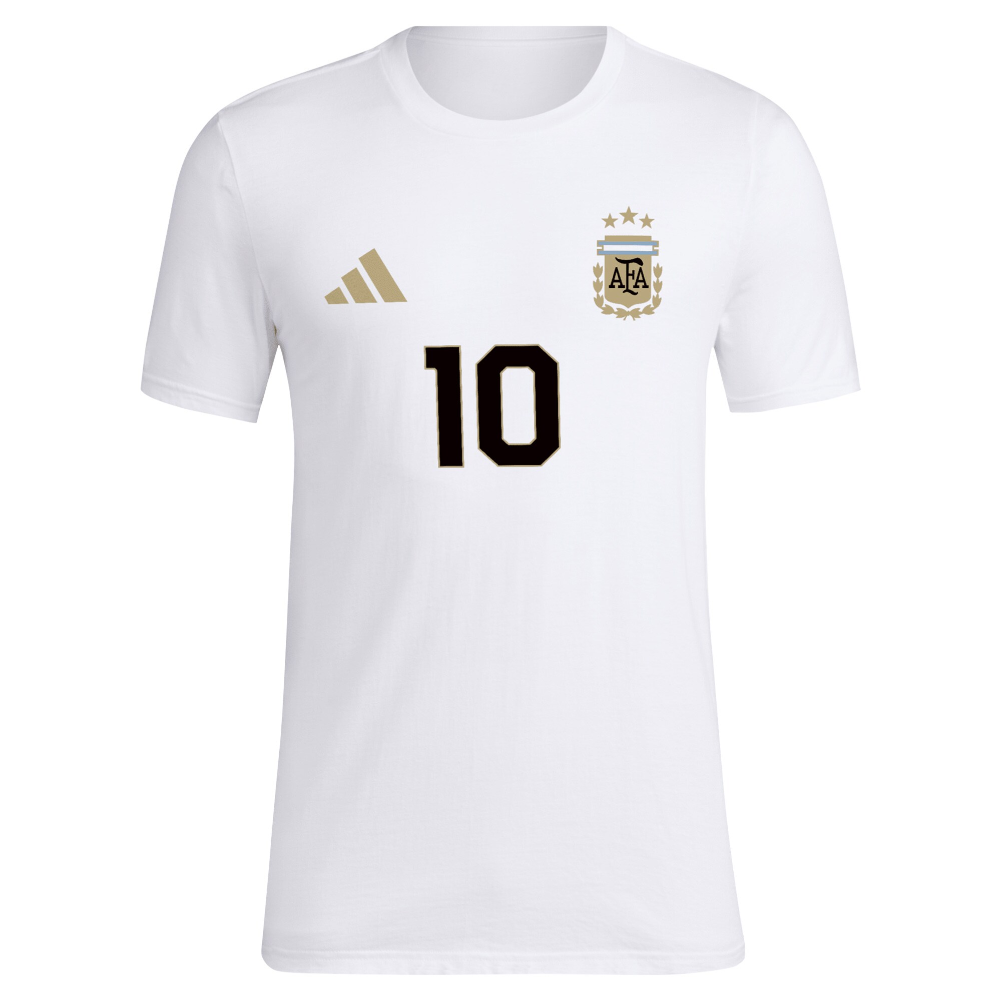 lionel messi argentina national team adidas name  number t-shirt – white Collection | Australia Football Jerseys And World Cup Kits