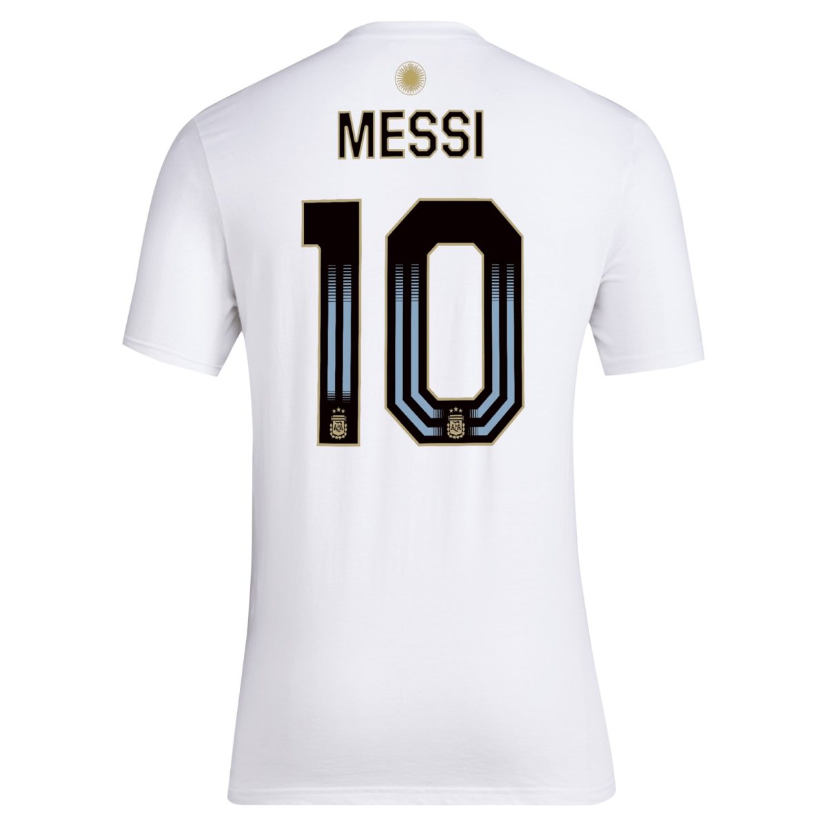 lionel messi argentina national team adidas name  number t-shirt – white Collection | Australia Football Jerseys And World Cup Kits
