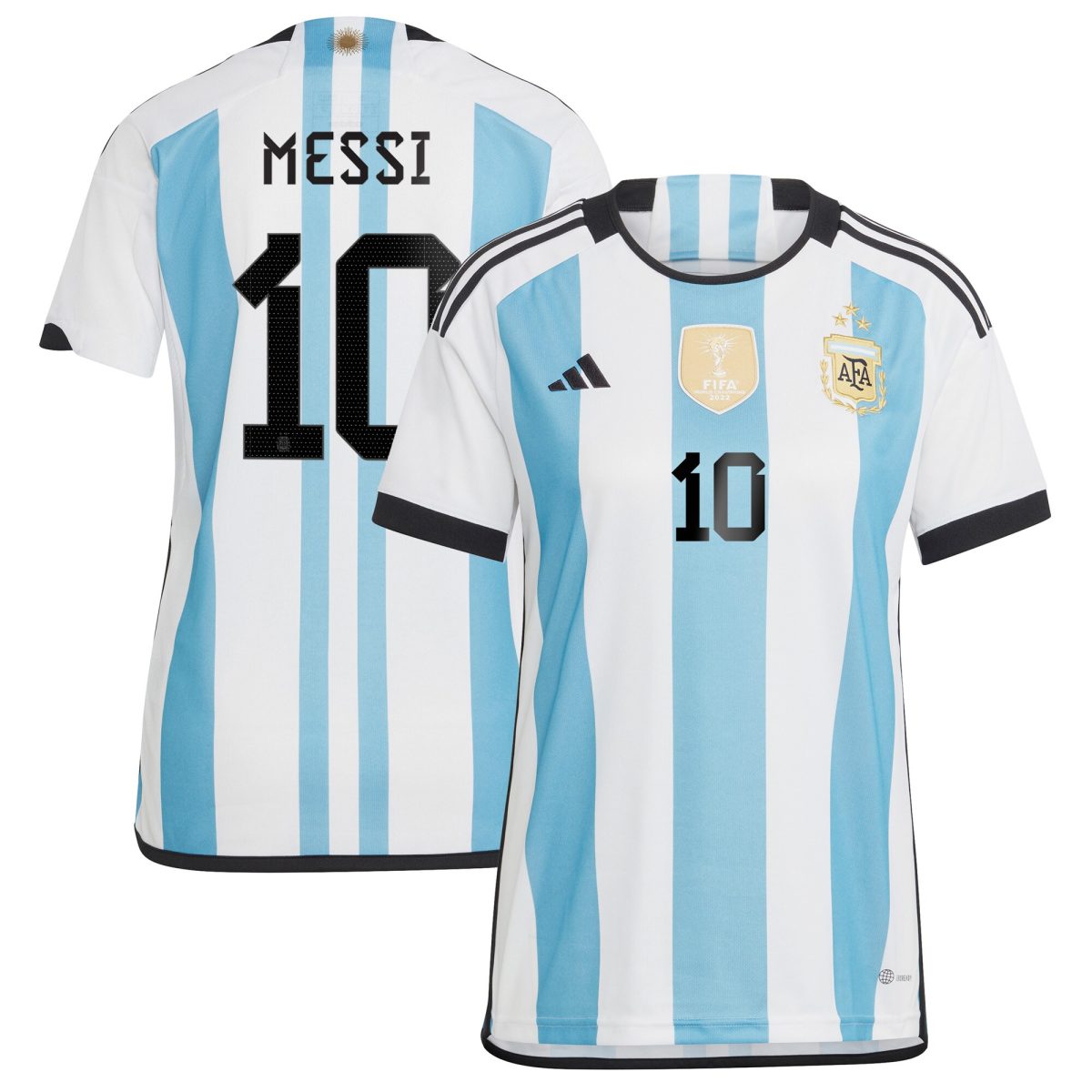 lionel messi argentina national team adidas womens 2022 winners home replica jersey – whitelight blue Collection | Australia Football Jerseys And World Cup Kits