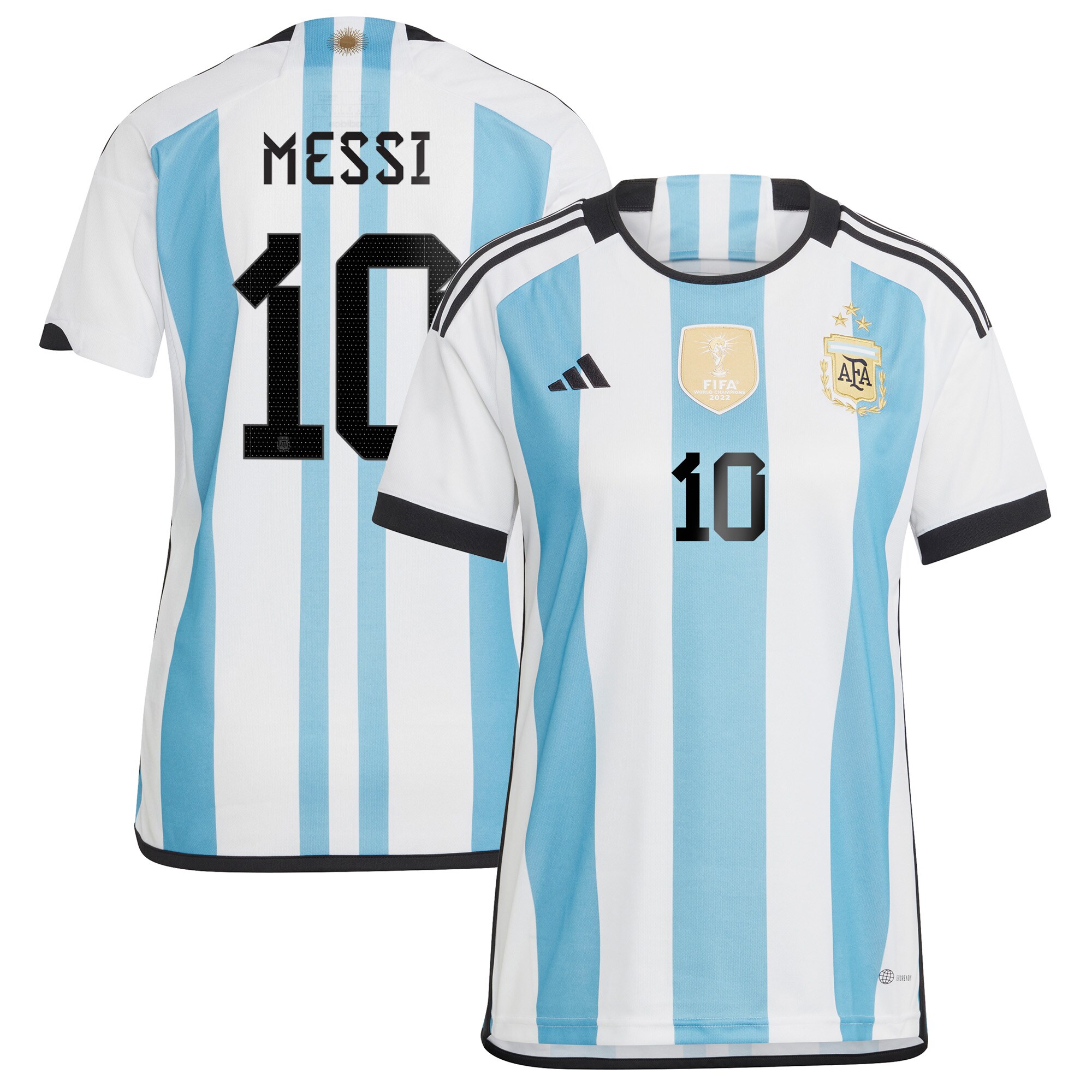 lionel messi argentina national team adidas womens 2022 winners home replica jersey – whitelight blue Collection | Australia Football Jerseys And World Cup Kits
