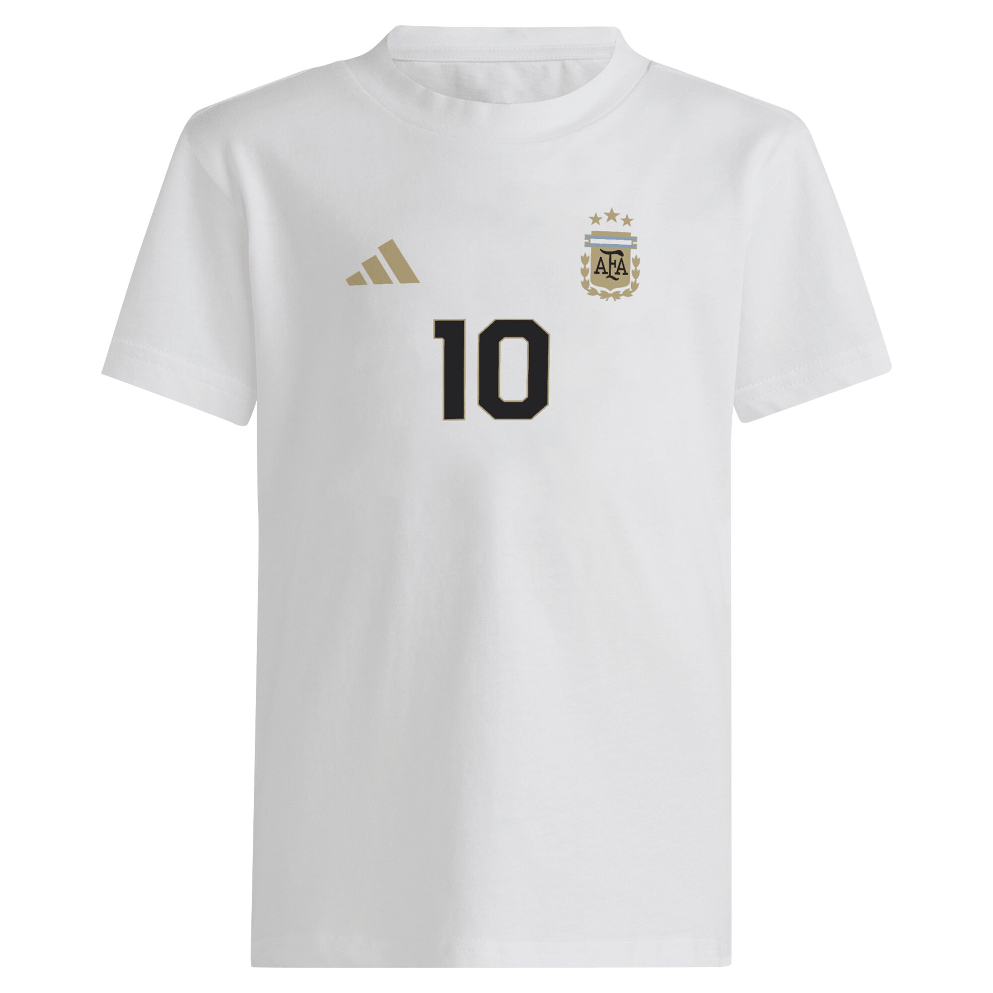 lionel messi argentina national team adidas youth name  number t-shirt – white Collection | Australia Football Jerseys And World Cup Kits