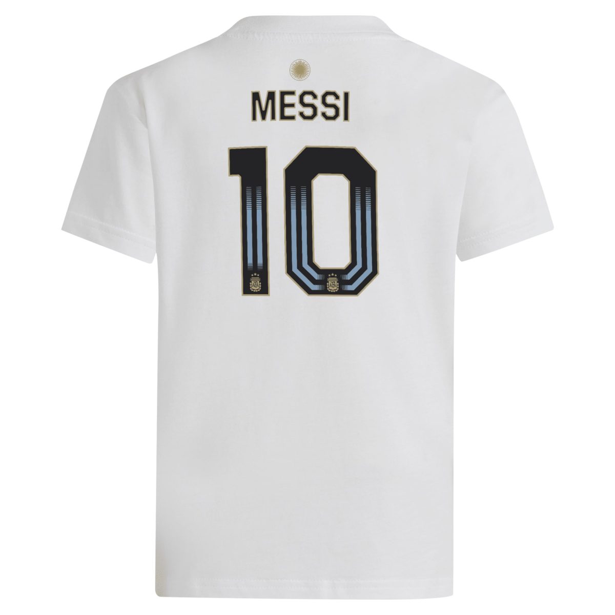 lionel messi argentina national team adidas youth name  number t-shirt – white Collection | Australia Football Jerseys And World Cup Kits