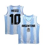 lionel messi argentina national team vive la fete toddler painted stripes basketball jersey – light blue Collection | Australia Football Jerseys And World Cup Kits
