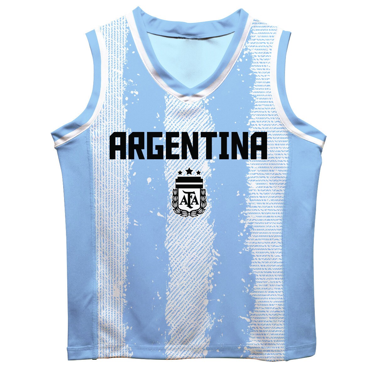 lionel messi argentina national team vive la fete toddler painted stripes basketball jersey – light blue Collection | Australia Football Jerseys And World Cup Kits