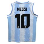 lionel messi argentina national team vive la fete toddler painted stripes basketball jersey – light blue Collection | Australia Football Jerseys And World Cup Kits