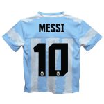 lionel messi argentina national team vive la fete toddler painted stripes football jersey – light blue Collection | Australia Football Jerseys And World Cup Kits