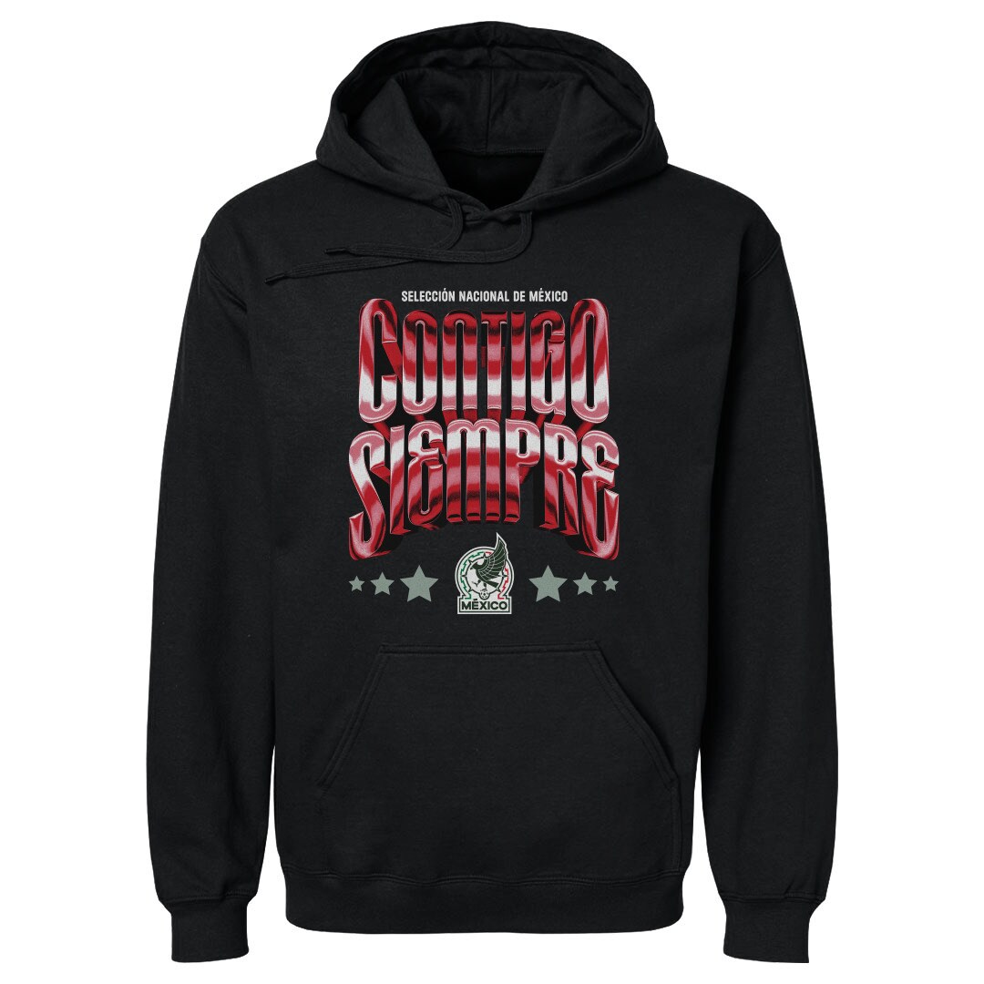 mexico national team 500 level contigo siempre vintage pullover hoodie – black Collection | Australia Football Jerseys And World Cup Kits