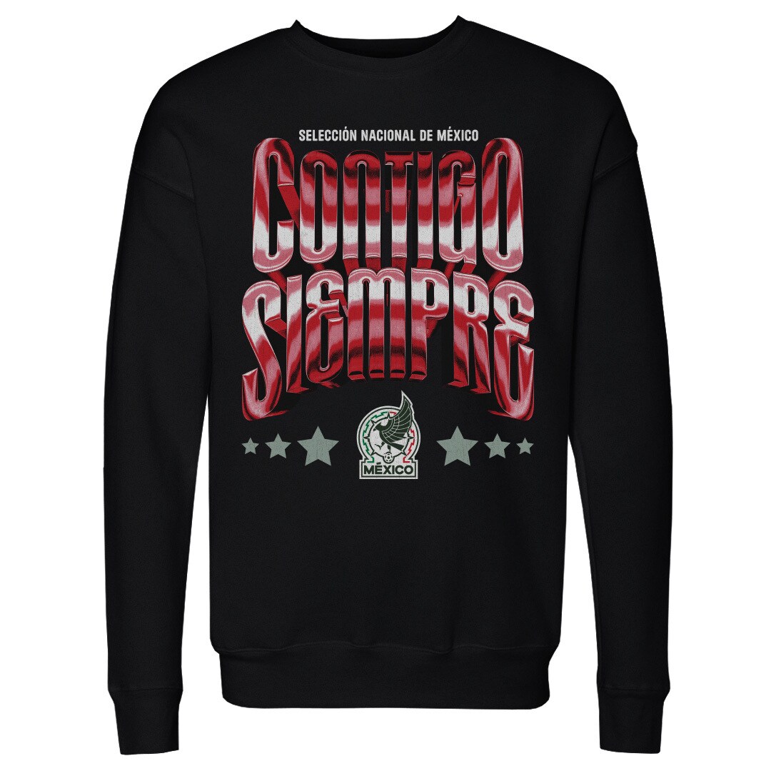 mexico national team 500 level contigo siempre vintage pullover sweatshirt – black Collection | Australia Football Jerseys And World Cup Kits