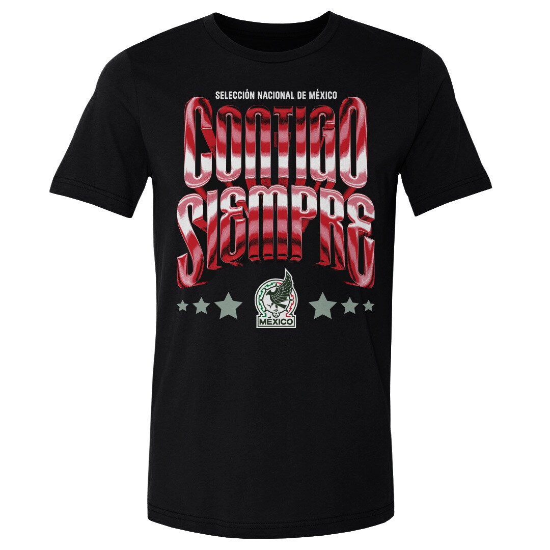 mexico national team 500 level contigo siempre vintage t-shirt – black Collection | Australia Football Jerseys And World Cup Kits