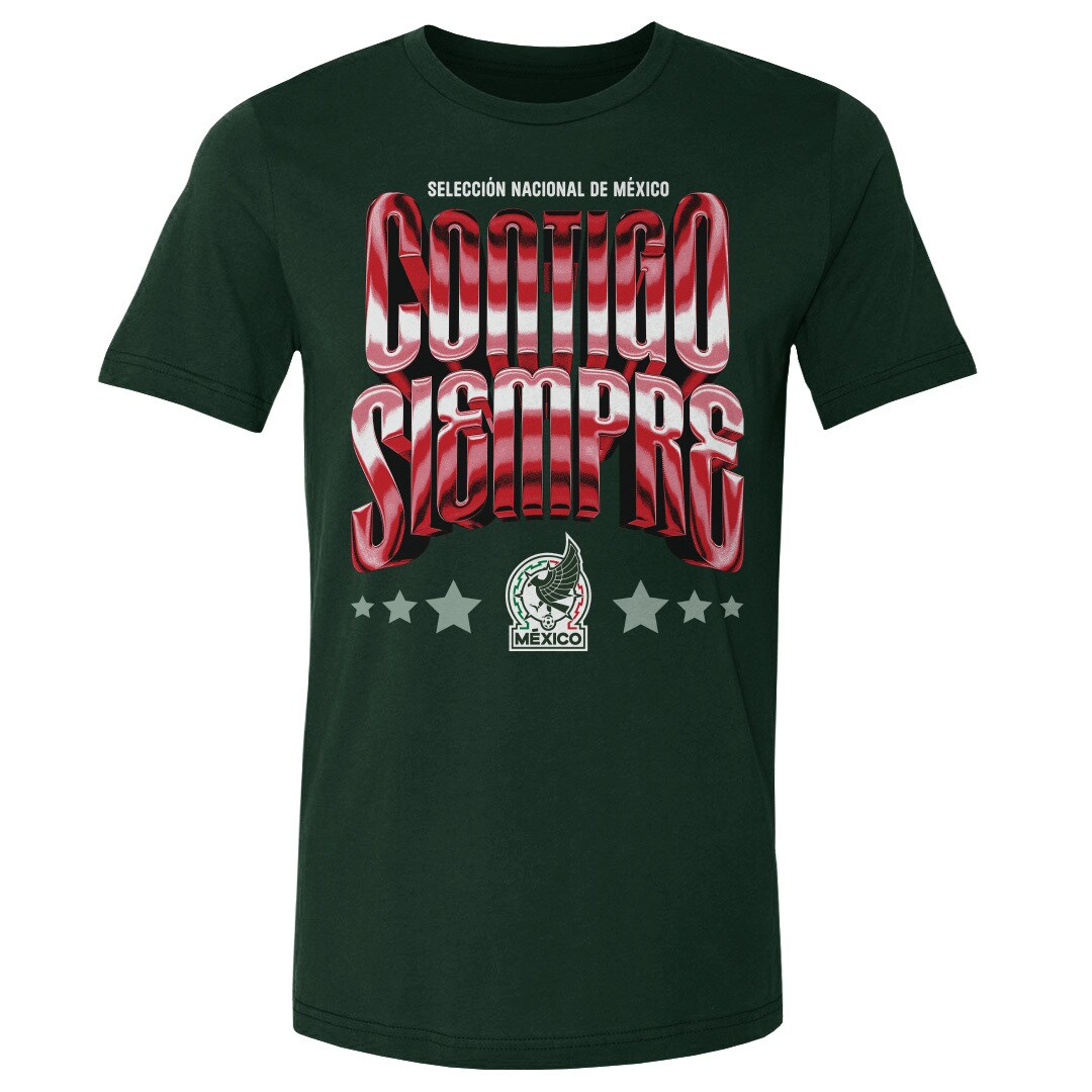 mexico national team 500 level contigo siempre vintage t-shirt – forest green Collection | Australia Football Jerseys And World Cup Kits