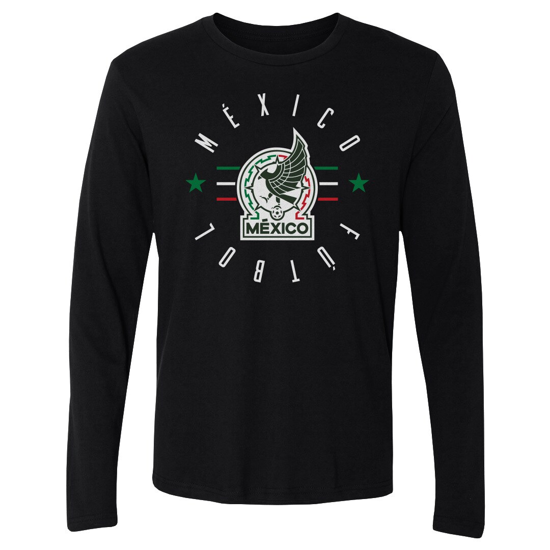 mexico national team 500 level futbol long sleeve t-shirt – black Collection | Australia Football Jerseys And World Cup Kits