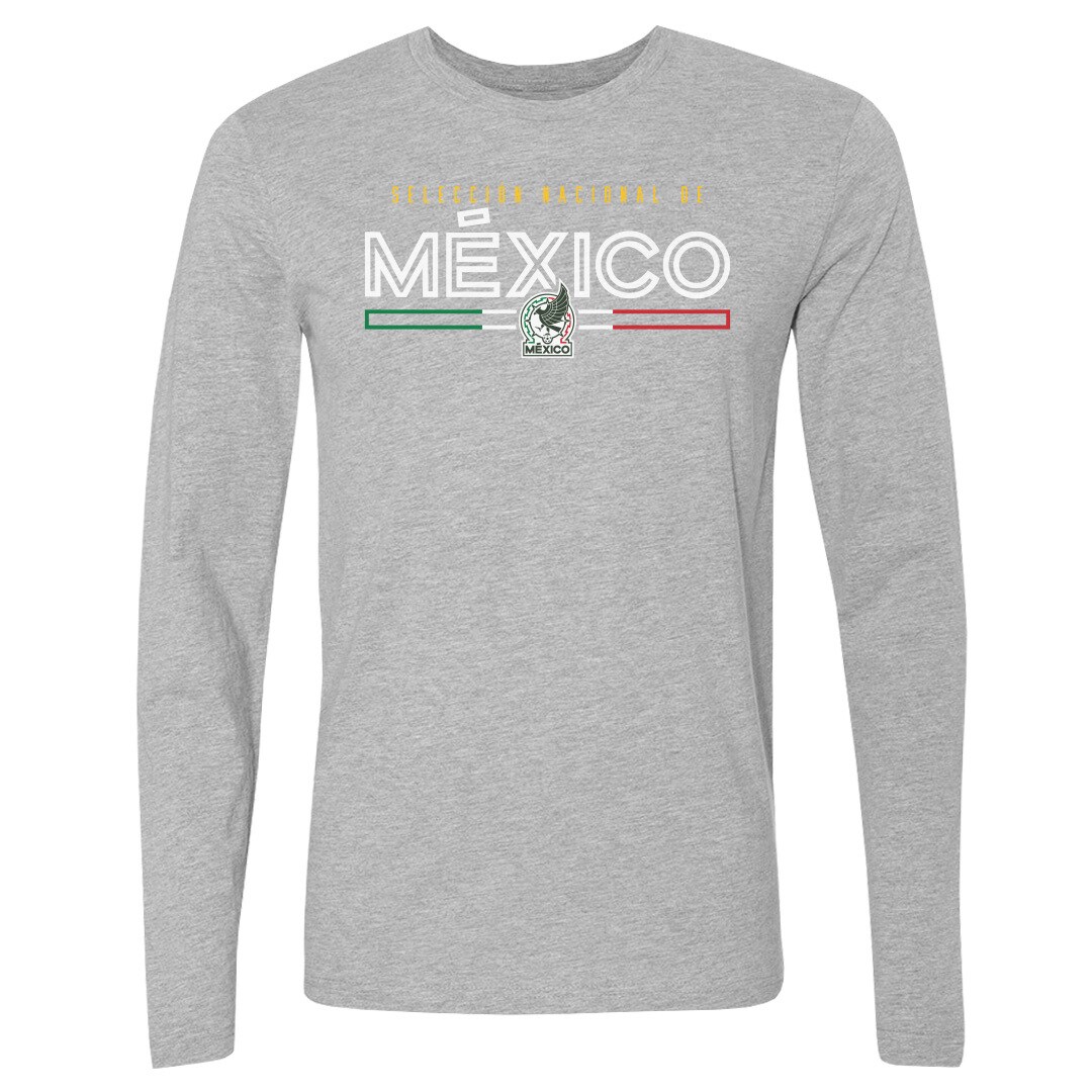 mexico national team 500 level inline long sleeve t-shirt – heather gray Collection | Australia Football Jerseys And World Cup Kits