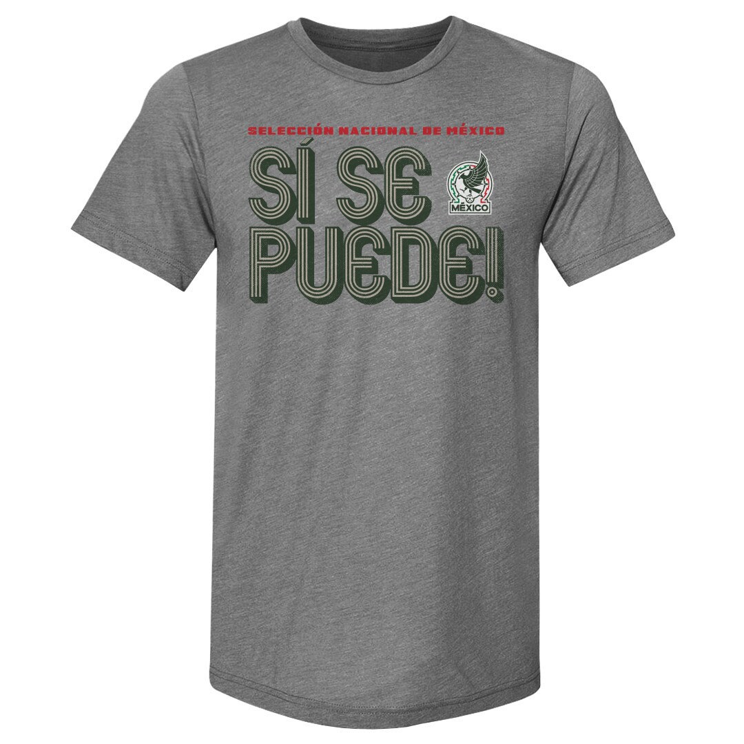 mexico national team 500 level si se puede inline bold premium tri-blend t-shirt – gray Collection | Australia Football Jerseys And World Cup Kits
