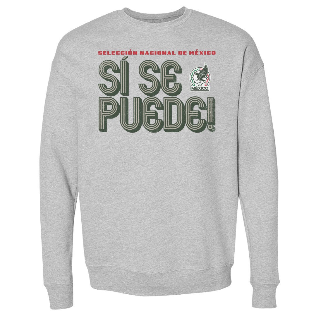 mexico national team 500 level si se puede inline bold pullover sweatshirt – heather gray Collection | Australia Football Jerseys And World Cup Kits