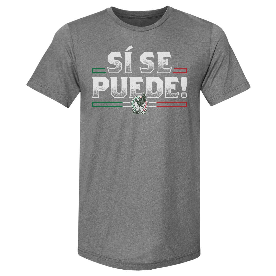mexico national team 500 level si se puede premium tri-blend t-shirt – gray Collection | Australia Football Jerseys And World Cup Kits
