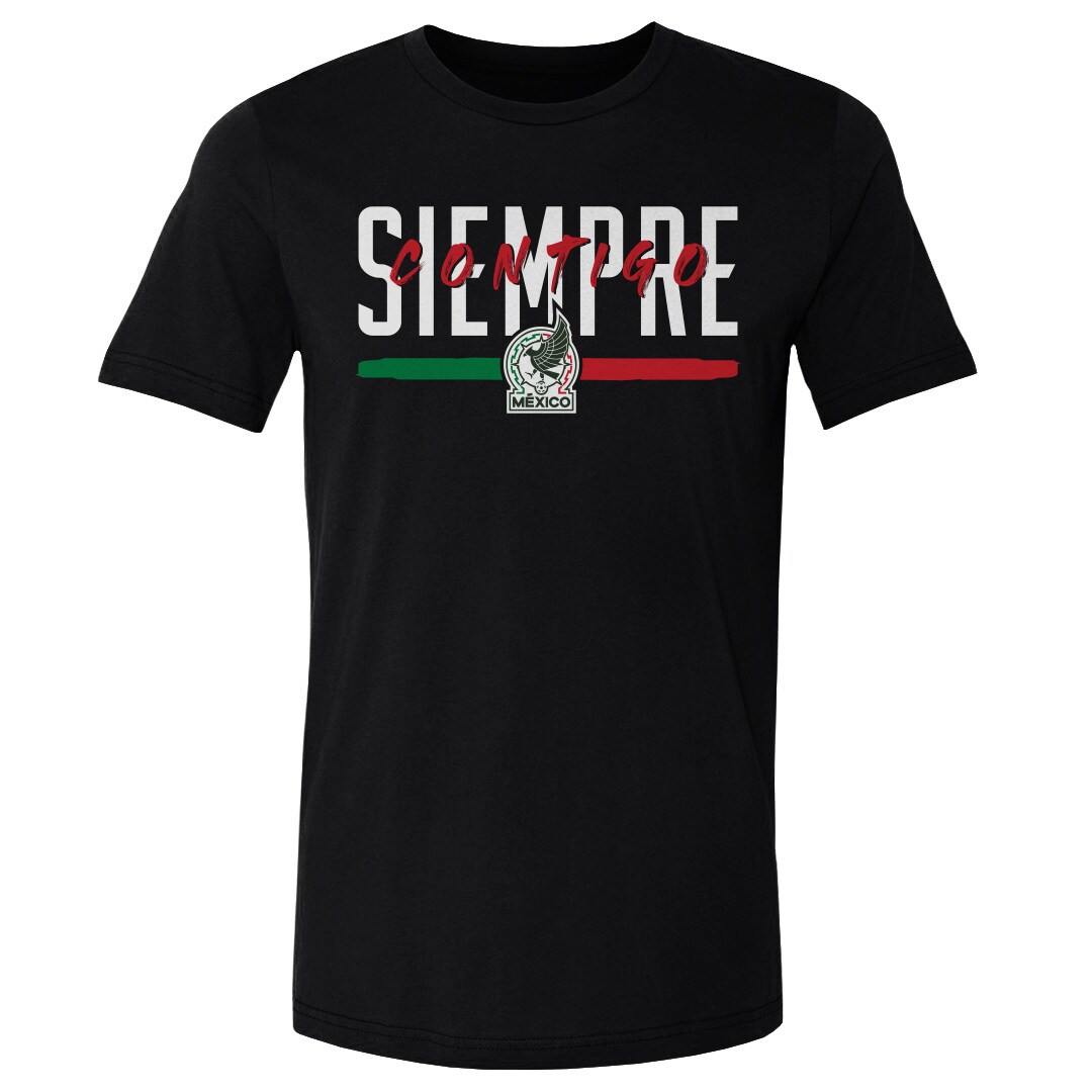 mexico national team 500 level siempre contigo cotton t-shirt – black Collection | Australia Football Jerseys And World Cup Kits