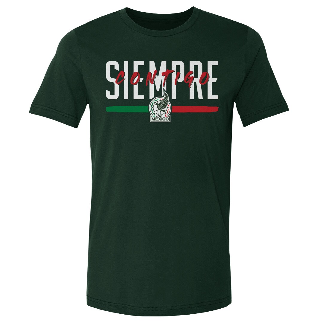 mexico national team 500 level siempre contigo cotton t-shirt – forest green Collection | Australia Football Jerseys And World Cup Kits