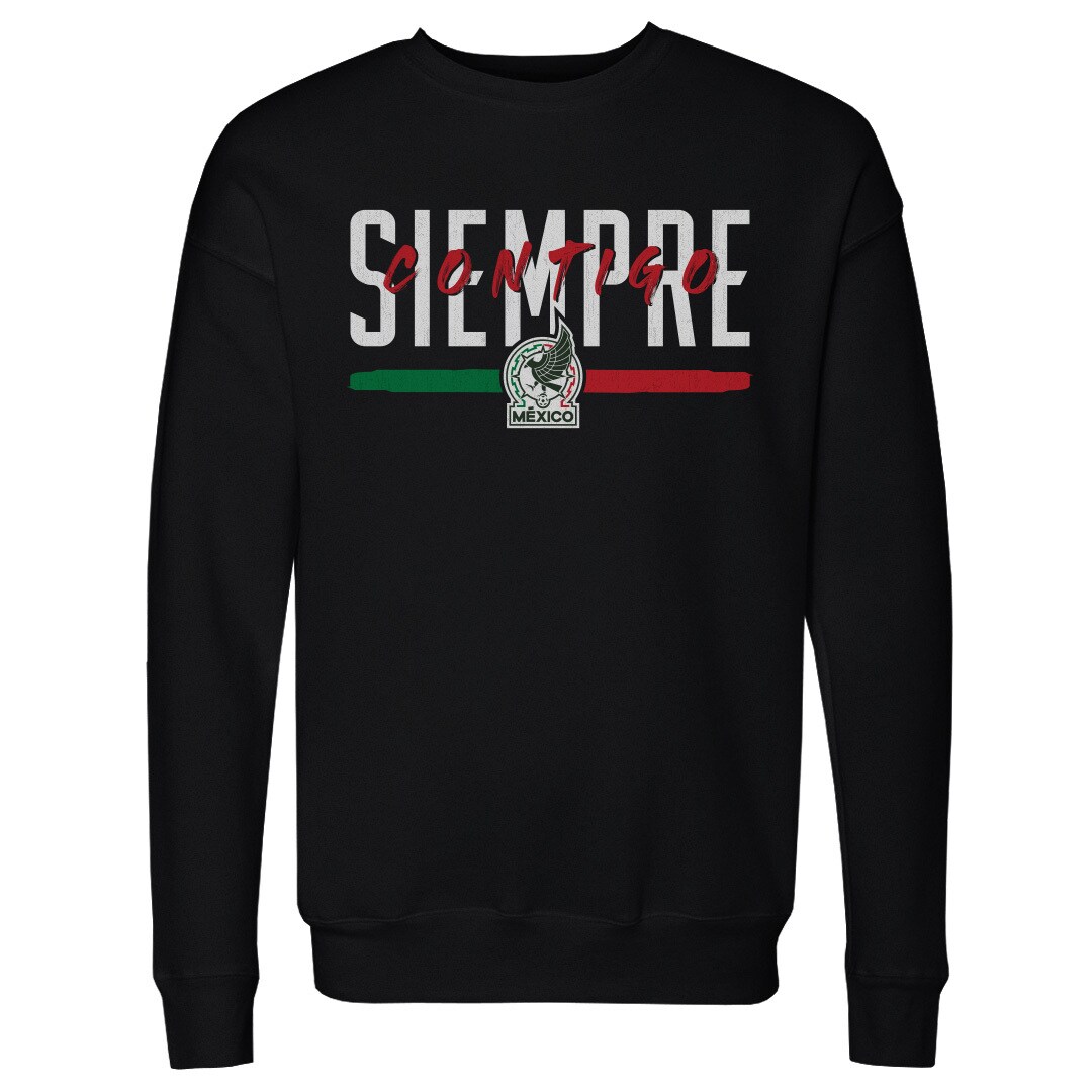 mexico national team 500 level siempre contigo crewneck sweatshirt – black Collection | Australia Football Jerseys And World Cup Kits