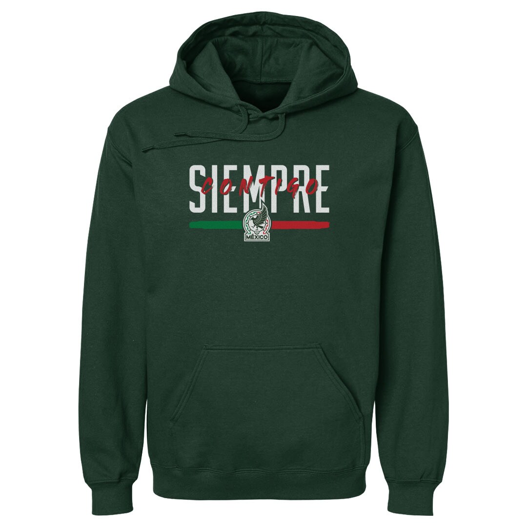 mexico national team 500 level siempre contigo pullover hoodie – dark green Collection | Australia Football Jerseys And World Cup Kits