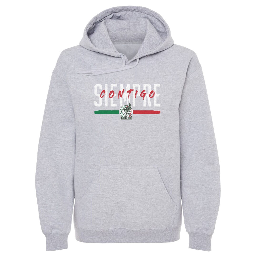 mexico national team 500 level siempre contigo pullover hoodie – gray Collection | Australia Football Jerseys And World Cup Kits