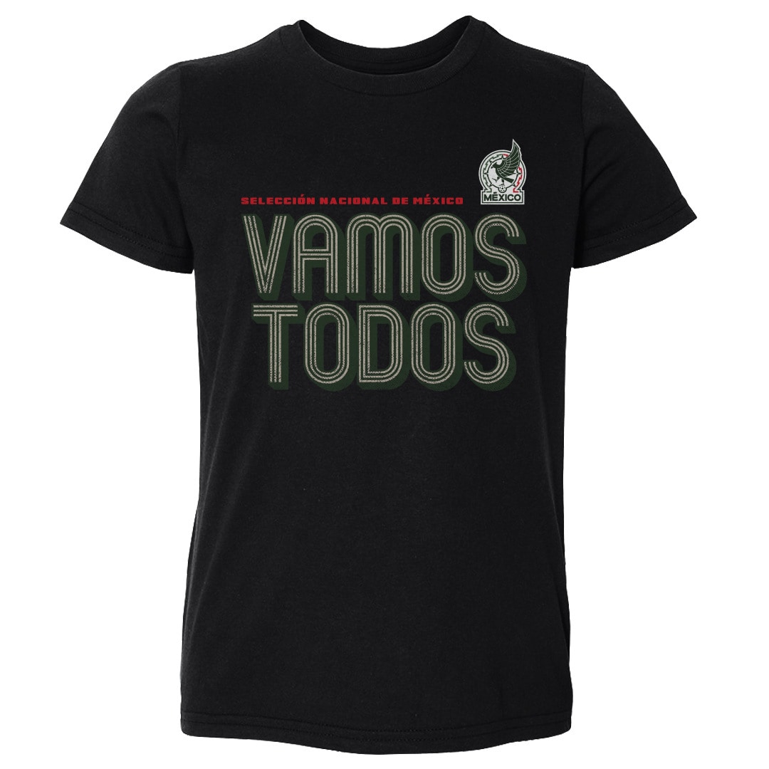 mexico national team 500 level toddler inline bold t-shirt – black Collection | Australia Football Jerseys And World Cup Kits