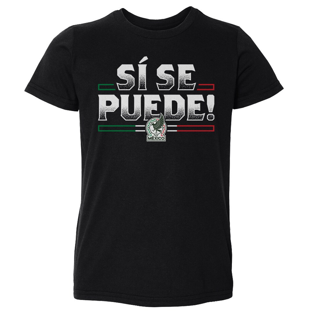mexico national team 500 level toddler si se puede t-shirt – black Collection | Australia Football Jerseys And World Cup Kits