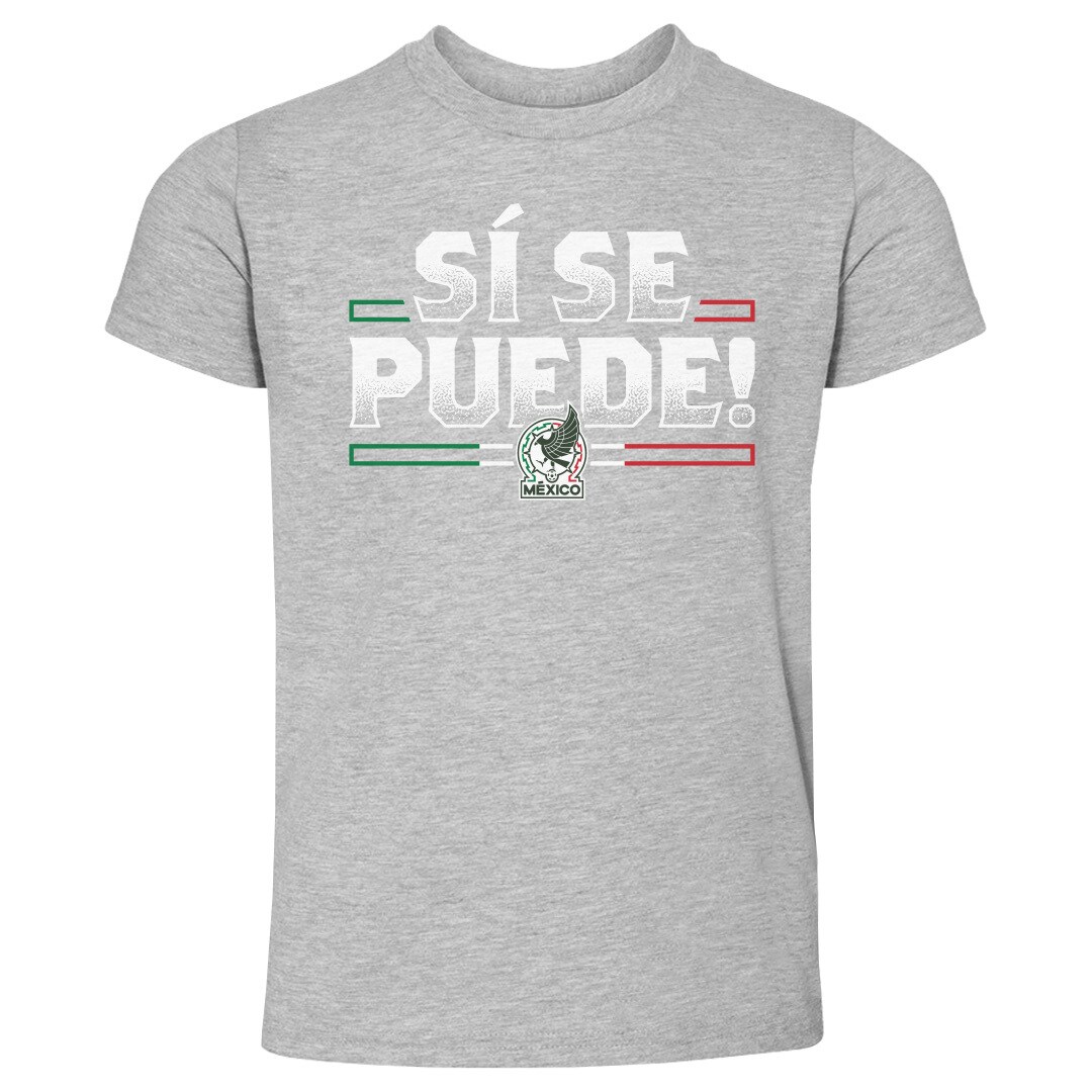 mexico national team 500 level toddler si se puede t-shirt – heather gray Collection | Australia Football Jerseys And World Cup Kits