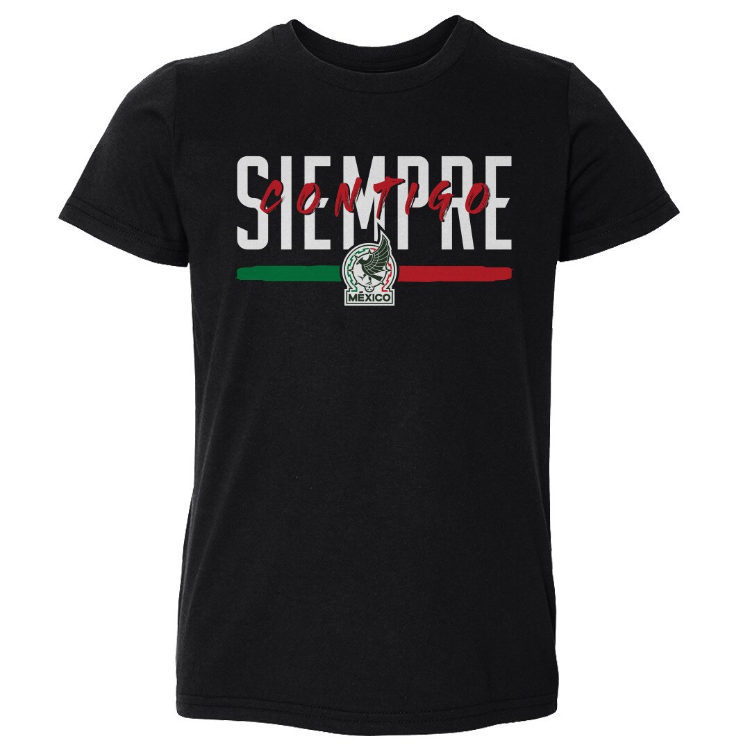mexico national team 500 level toddler siempre contigo t-shirt – black Collection | Australia Football Jerseys And World Cup Kits