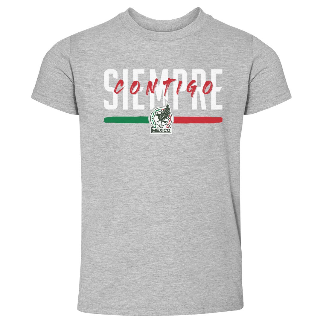 mexico national team 500 level toddler siempre contigo t-shirt – heather gray Collection | Australia Football Jerseys And World Cup Kits