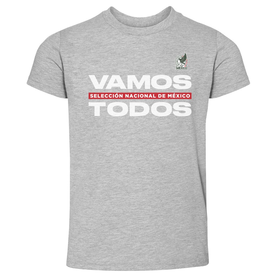 mexico national team 500 level toddler vamos todos t-shirt – heather gray Collection | Australia Football Jerseys And World Cup Kits