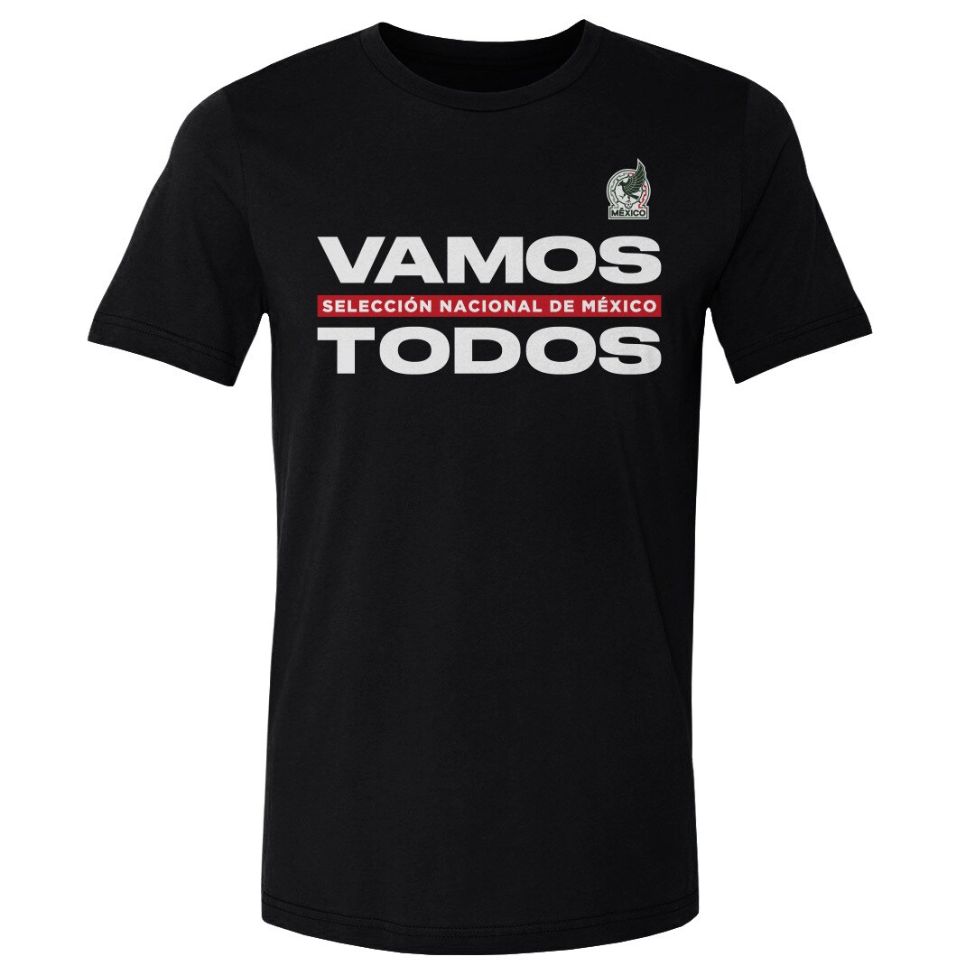 mexico national team 500 level vamos todos cotton t-shirt – black Collection | Australia Football Jerseys And World Cup Kits