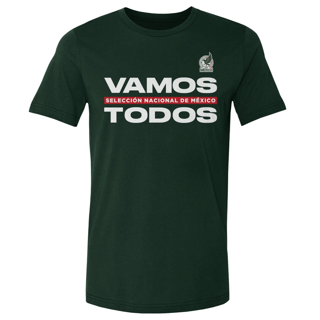 mexico national team 500 level vamos todos cotton t-shirt – forest green Collection | Australia Football Jerseys And World Cup Kits