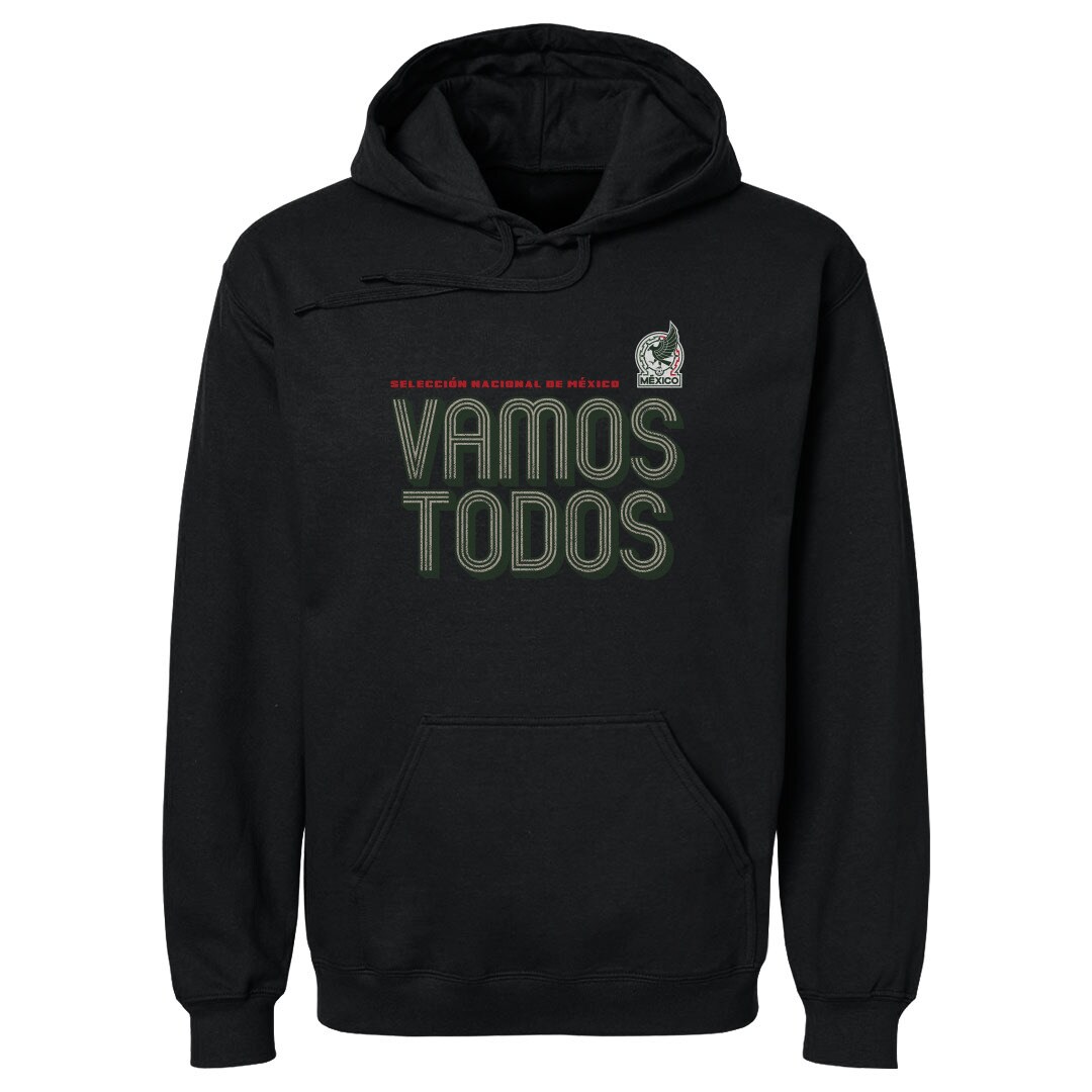 mexico national team 500 level vamos todos inline bold pullover hoodie – black Collection | Australia Football Jerseys And World Cup Kits