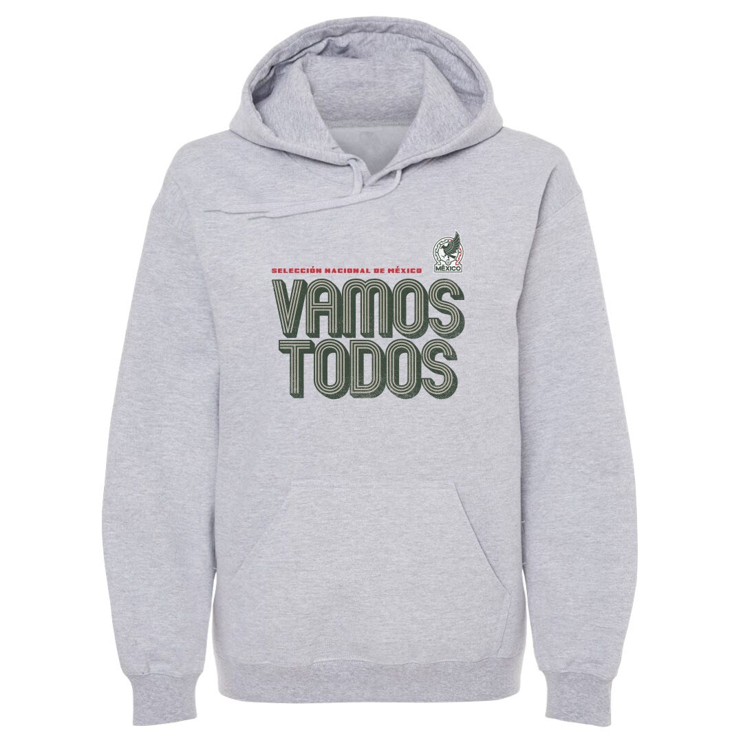 mexico national team 500 level vamos todos inline bold pullover hoodie – gray Collection | Australia Football Jerseys And World Cup Kits