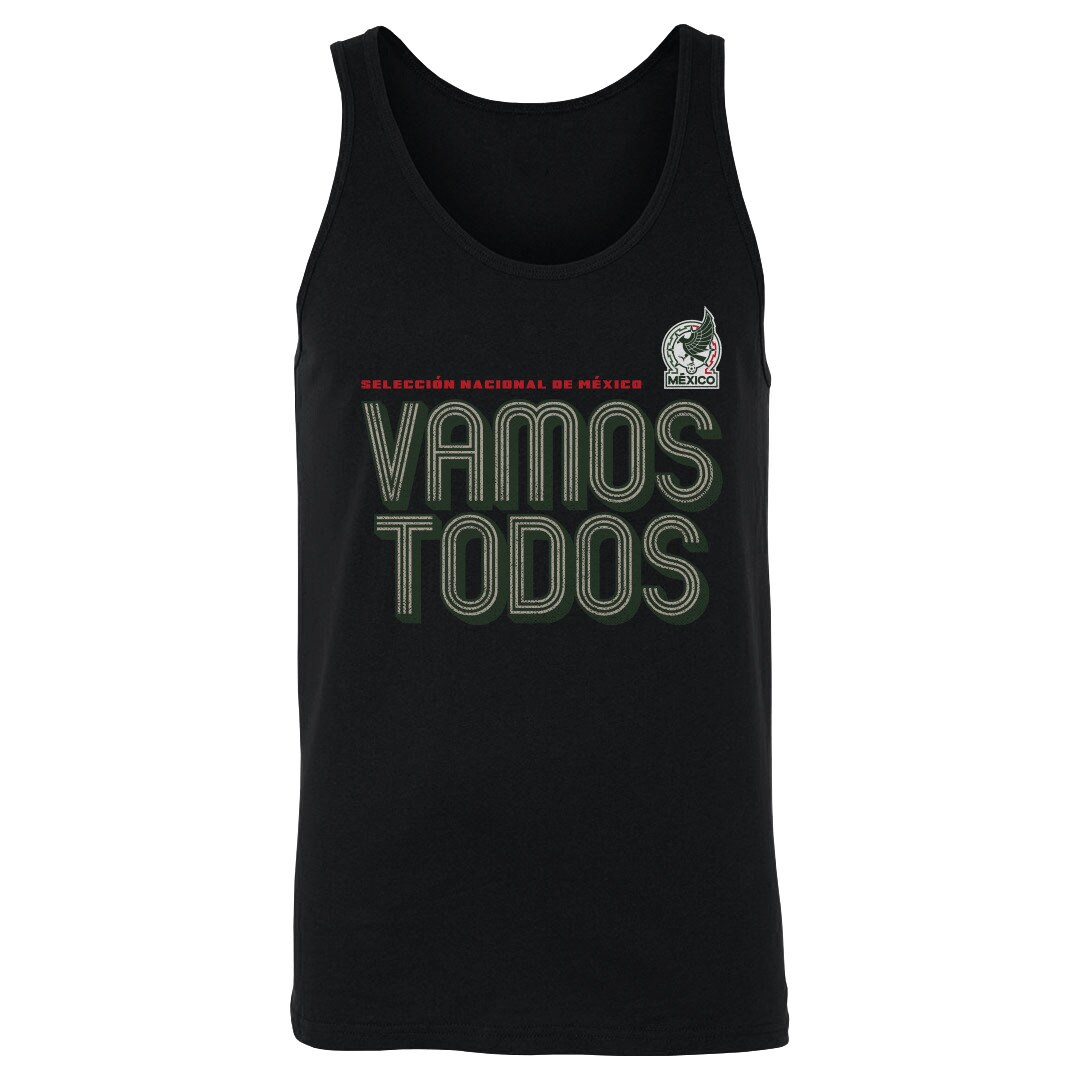 mexico national team 500 level vamos todos inline bold tank top – black Collection | Australia Football Jerseys And World Cup Kits