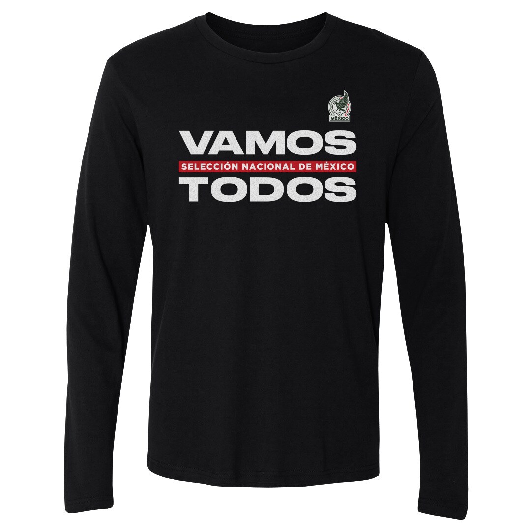 mexico national team 500 level vamos todos long sleeve t-shirt – black Collection | Australia Football Jerseys And World Cup Kits