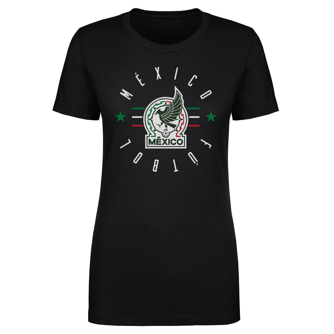 mexico national team 500 level womens futbol t-shirt – black Collection | Australia Football Jerseys And World Cup Kits
