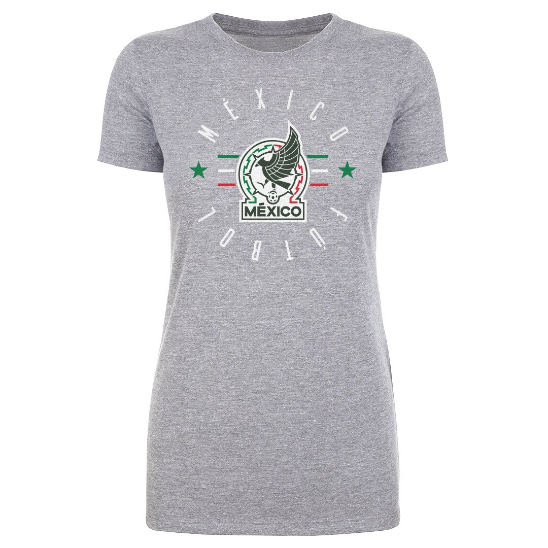 mexico national team 500 level womens futbol t-shirt – heather gray Collection | Australia Football Jerseys And World Cup Kits