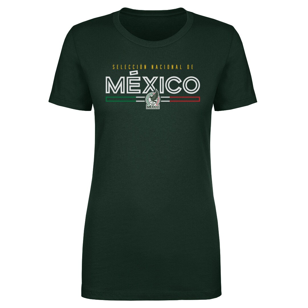 mexico national team 500 level womens inline t-shirt – forest green Collection | Australia Football Jerseys And World Cup Kits