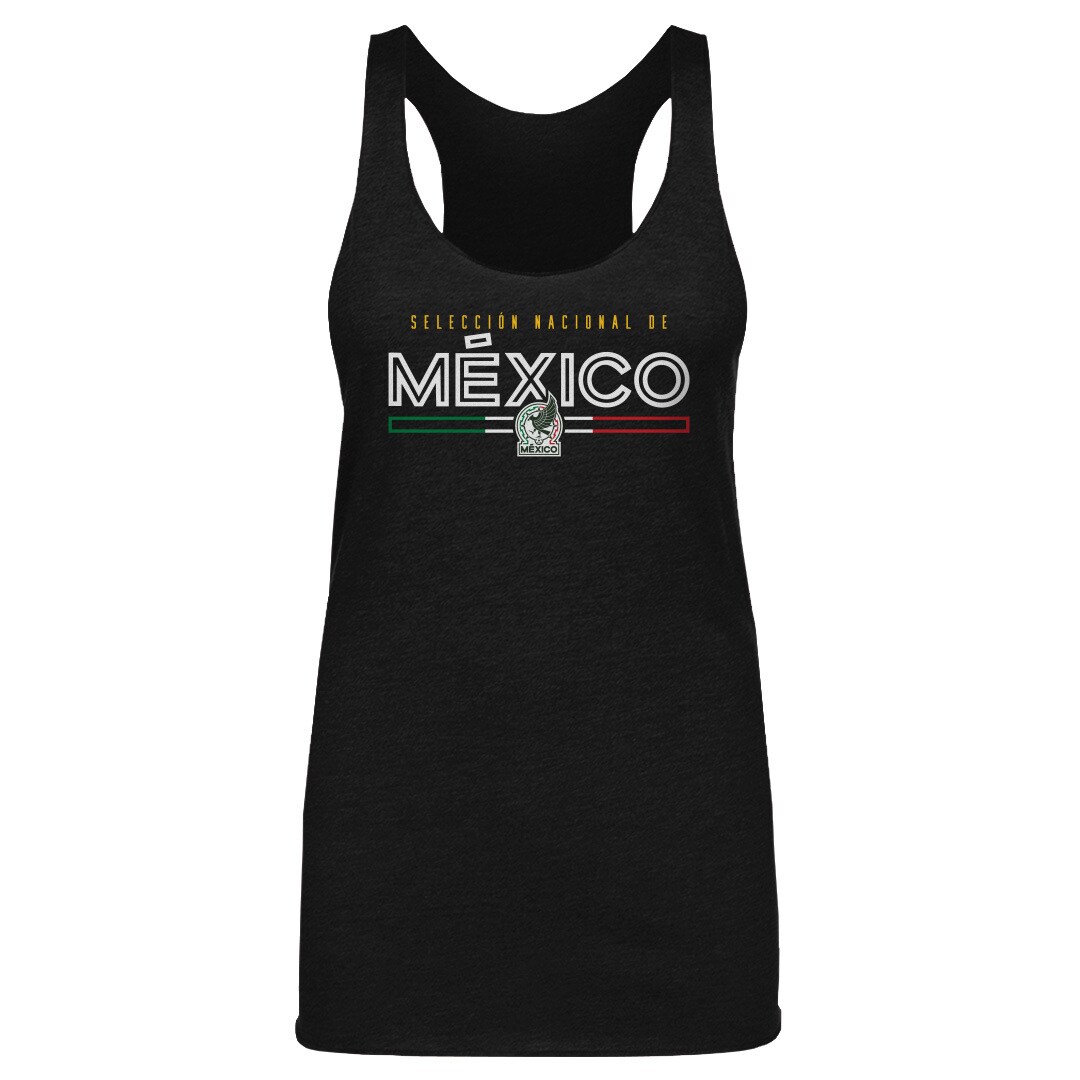 mexico national team 500 level womens inline tri-blend racerback tank top – black Collection | Australia Football Jerseys And World Cup Kits