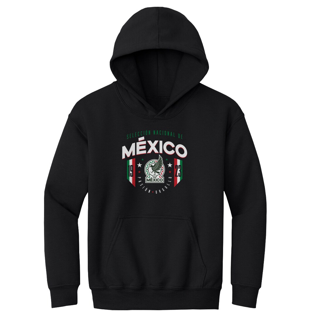 mexico national team 500 level youth 1923 pullover hoodie – black Collection | Australia Football Jerseys And World Cup Kits