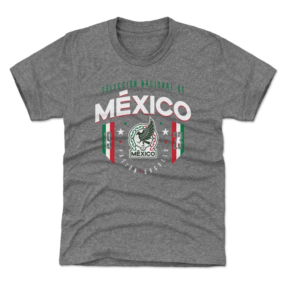 mexico national team 500 level youth 1923 t-shirt – gray Collection | Australia Football Jerseys And World Cup Kits