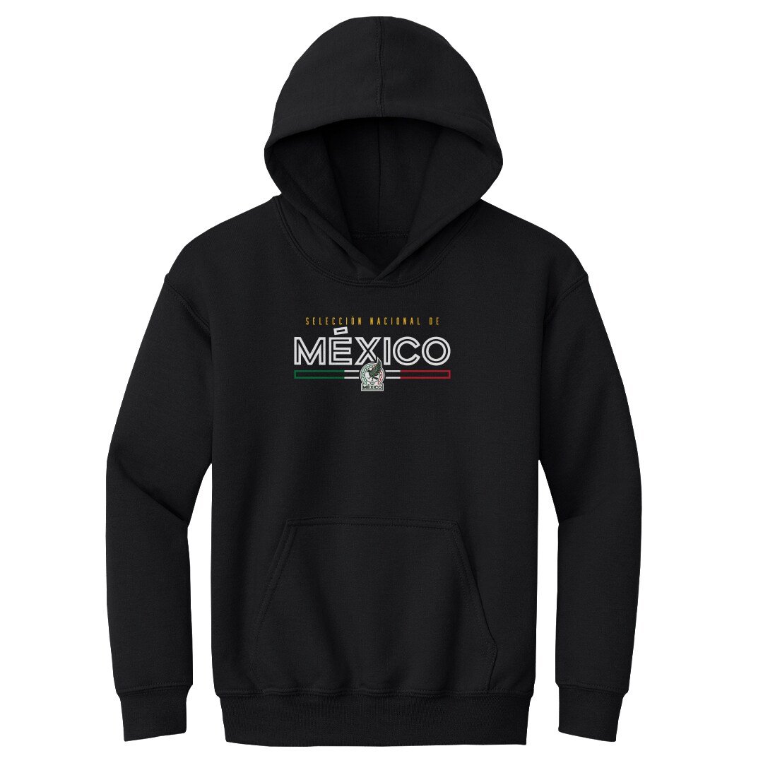 mexico national team 500 level youth inline pullover hoodie – black Collection | Australia Football Jerseys And World Cup Kits