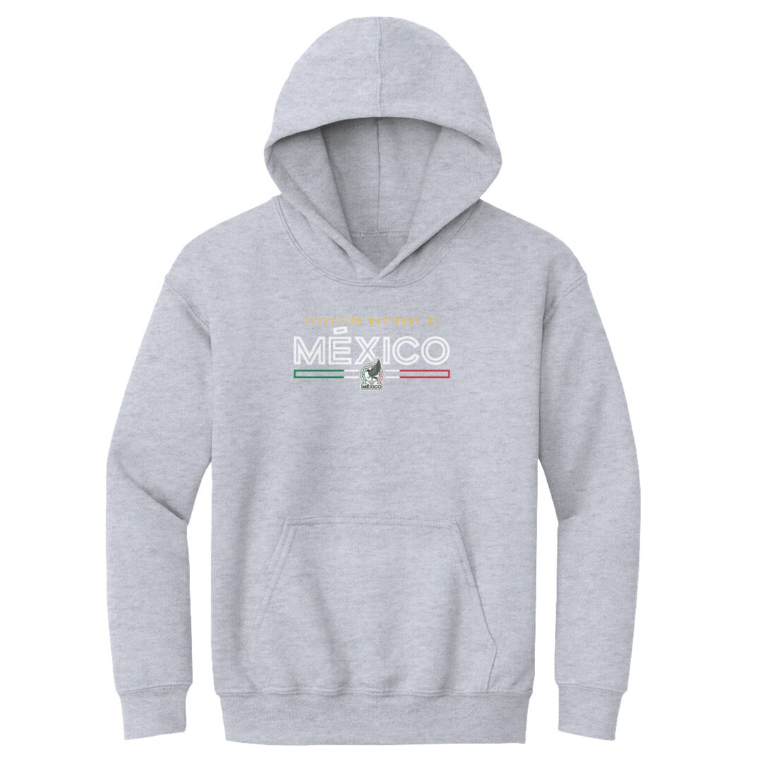 mexico national team 500 level youth inline pullover hoodie – gray Collection | Australia Football Jerseys And World Cup Kits